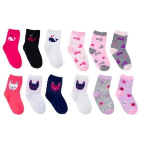 MEIA INFANTIL FEMININA / MASCULINA  C/12 UNIDADES