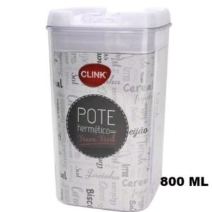 POTE TRAVA HERMETICO PLASTICO 800 ML10X10X15 CM CK4276