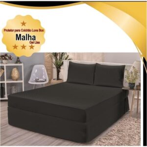 PROTETOR P/ COLCHAO CASAL LUVA BOX LISO 1,40X1,90X0,60 ALT