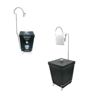 SUPORTE P/PAPEL HIGIÊNICO C/LIXEIRA