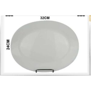 TRAVESSA DE VIDRO 32 X 24 CM LISA 9025