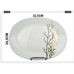 TRAVESSA OVAL 32.5 X 24.5 CM DECORADA 9051/9052