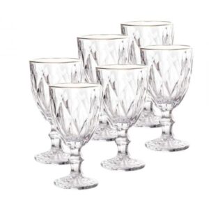 CJ 6 TACAS DIAMOND FIO DE OURO LYOR 7966