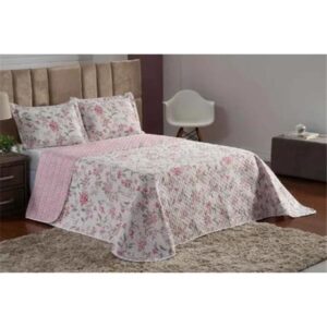 COBRE LEITO MANOELA QUEEN 3 PCS MIQUELETO