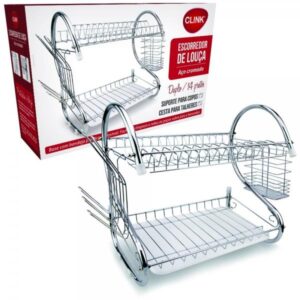ESCORREDOR DE LOUCA INOX 40X26X38 CM  CK4427