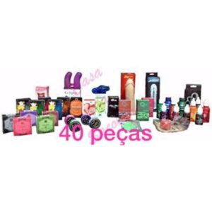 KIT SEX SHOP 40 PCS ESPECIAL VEGETRAT C/ PROTESE