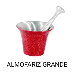 PILAO DE ALHO ALMOFARIZ PRETO/VERMELHO G (G)