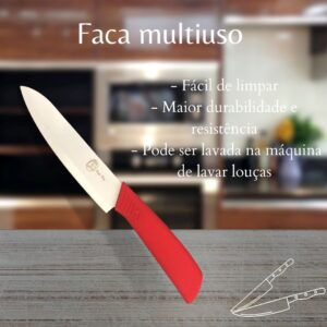 FACA MULTI USO BRANCO/VERMELHO DKN 1003 SAFE BUY