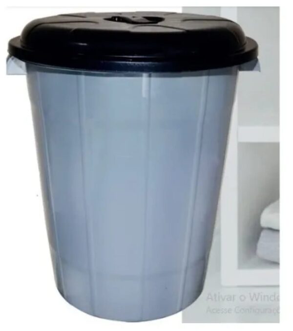 CESTO DE LIXO FECHADO C/ TAMPA 95L 6862