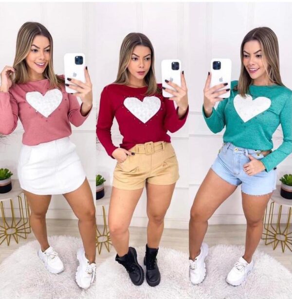 BLUSA PLUCH MANGA LONGA C/10 UNIDADES