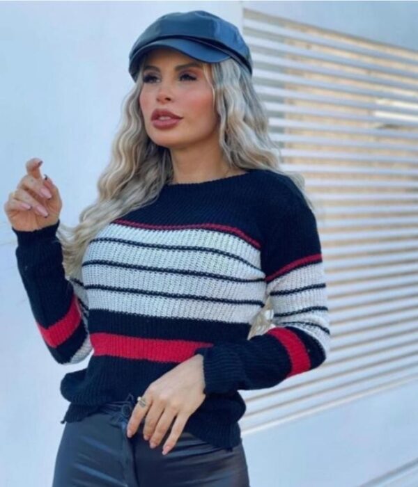 BLUSA TRICO GOLA REDONDA MANGA LONGA C/ 10 UNIDADES