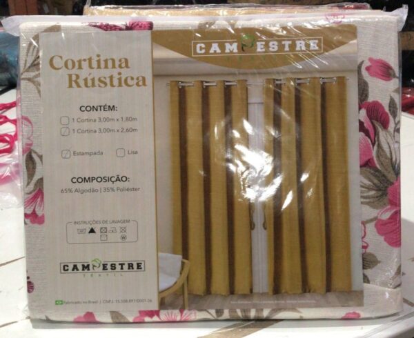 CORTINA RUSTICA 3,00 X 2,60 REF 281