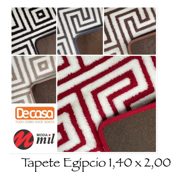TAPETE ESTAMPADO EGIPCIO 2,00 X 1,40
