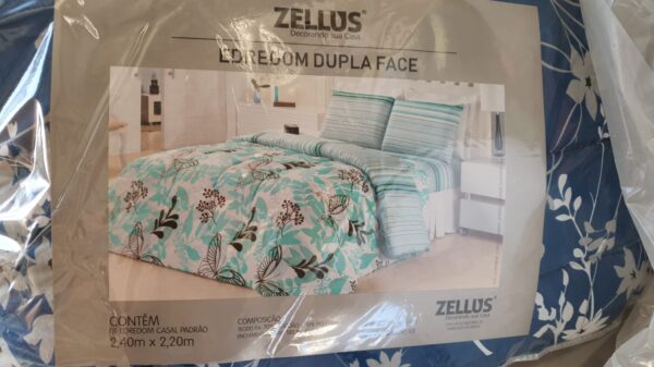EDREDOM QUEEM ZILLUS DUPLA FACE 2,40 X 2,20