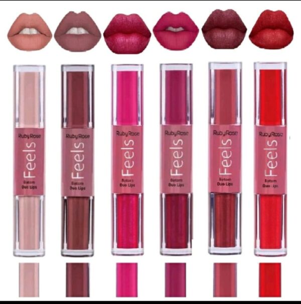 BATOM D RUBY ROSE METALIZADO + MATTE C/12 UNIDADES