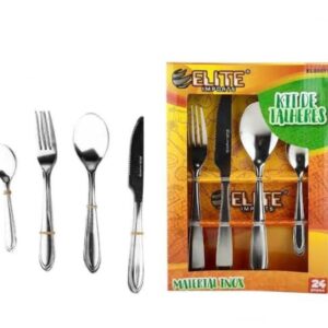 JOGO DE TALHERES INOX 24 PCS ELITE IMPORTS