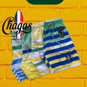 SHORT BRASIL TACTEL 3 CABOS LISO/ESTAMPADO 10 UNIDADES