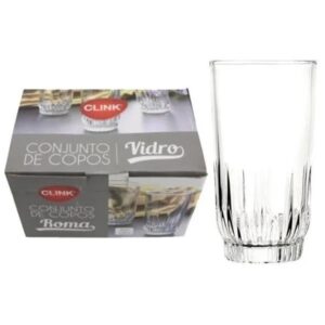 CONJUNTO 6 COPOS VIDRO ROMA 330 ML