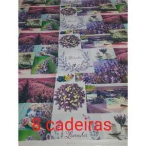 KIT TOALHA DE MESA OXFORD 8 CADEIRAS COM 5 UNIDADES