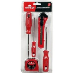 JOGO FERRAMENTAS 5 PCS WORKER