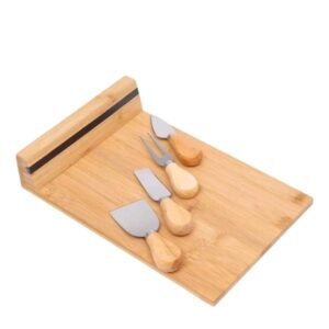 JOGO TABUA DE QUEIJO COM 4 FACAS