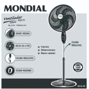 VENTILADOR 40CM NV-61-6P-NP 127V MONDIAL