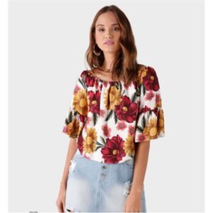 BLUSA FLORAL CIGANA C/10 UNI