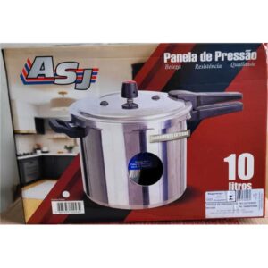 PANELA DE PRESSÃO 10L POLIDA FECHAMENTO EXTERNO ASJ