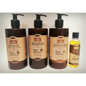 KIT SACOLA TRATAMENTO ARGAN E MACADAMIA BIOMME C/4