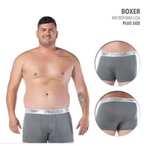 CUECA BOXER MICROFIBRA PLUS SIZE C/ 12 UNIDADES