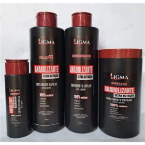 KIT SHAMPOO/COND/MASC/LEAVE ANABOLIZANTE  LIGMA