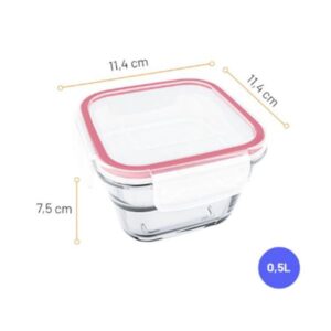 POTE COM TRAVA QUADRADA 500ML NADIR