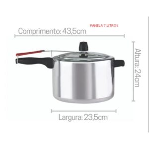 PANELA DE PRESSAO 7L POLIDA ALEGRETE