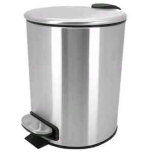 LIXEIRA COM PEDAL AÇO INOX 5L - REF.: 9212