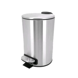 LIXEIRA COM PEDAL AÇO INOX 12L - REF.: 9213