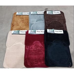 JOGO DE BANHEIRO CANELADO/LISO - VEST CAMA