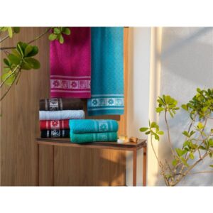 JG DE TOALHA NEW PARIS C/ 2 PCS - 1BANHO/1ROSTO EMB CAIXINHA