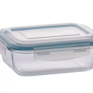 POTE HERMETICO COM TRAVA RETANGULAR 1520ML - QHOUSE