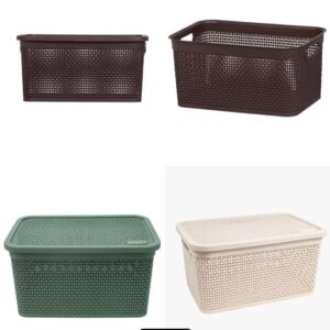 CAIXA NATURALLE RATTAN 2,5 L - 23x15,5x10,5 CM - RISCHIOTO