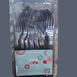JOGO DE TALHERES 24 PCS CB DE PLASTICO E ESTOJO - MARTINAZZO