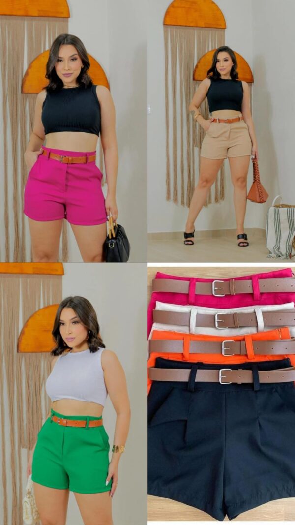 SHORT ALFAIATARIA C/ 10 PECAS (F)