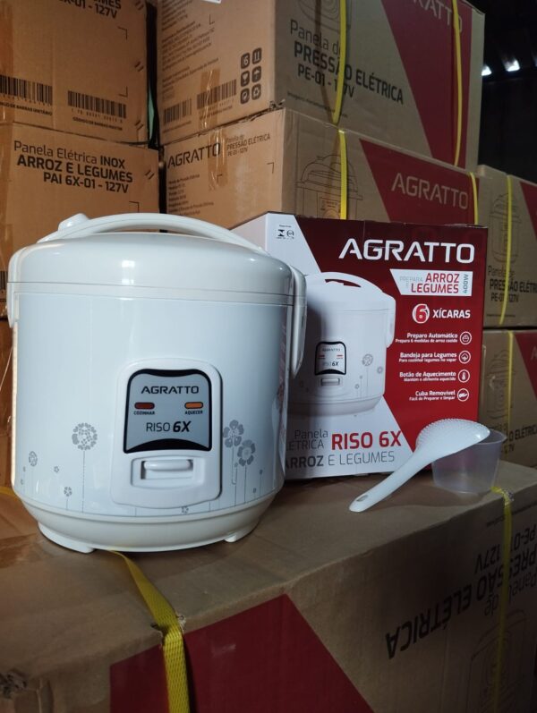 PANELA DE ARROZ AGRATTO 6 XICARAS 400W - 127V