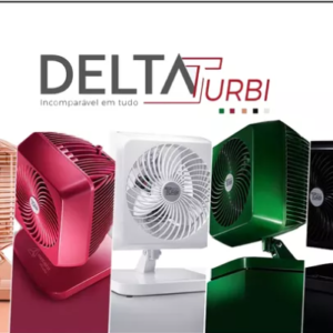 VENTILADOR QUADRADO 30CM / 127V / 3 VELOCIDADES - DELTA TURB