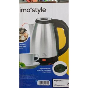 CHALEIRA ELETRICA INOX 1,80L 110V/220- MIMO STYLE