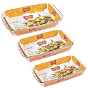 JG DE ASSADEIRA RETANGULAR CELEB 3 PCS - 1,6L, 2,2L, 2,9L