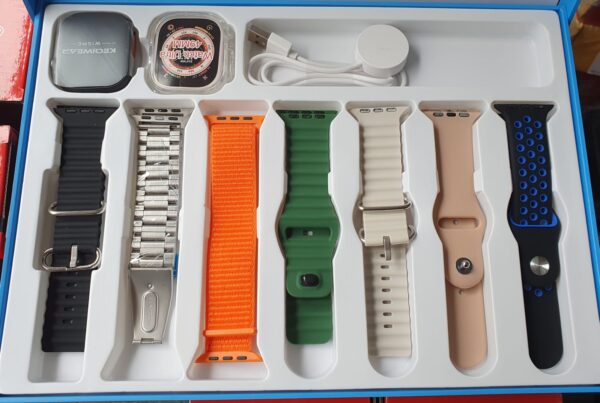 RELOGIO SMART WATCH WS-X9 C/ 07 PULSEIRAS