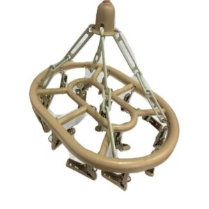 VARAL OVAL DE PLASTICO C/ 24 PRENDENDOR DE ROUPAS