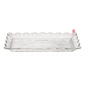 TRAVESSA DE CRISTAL DE CHUMBO HEART 36,5X17,5X3,5 LYOR