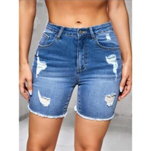 SHORT MEIA COXA JEANS PLUS SIZE PATOGE 46/52