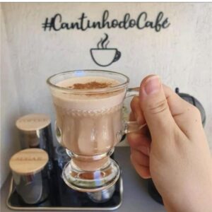 JOGO DE TACA PARA CAPUCCINO C/ ALCA 142ML C/ 6 PCS - KEHOME